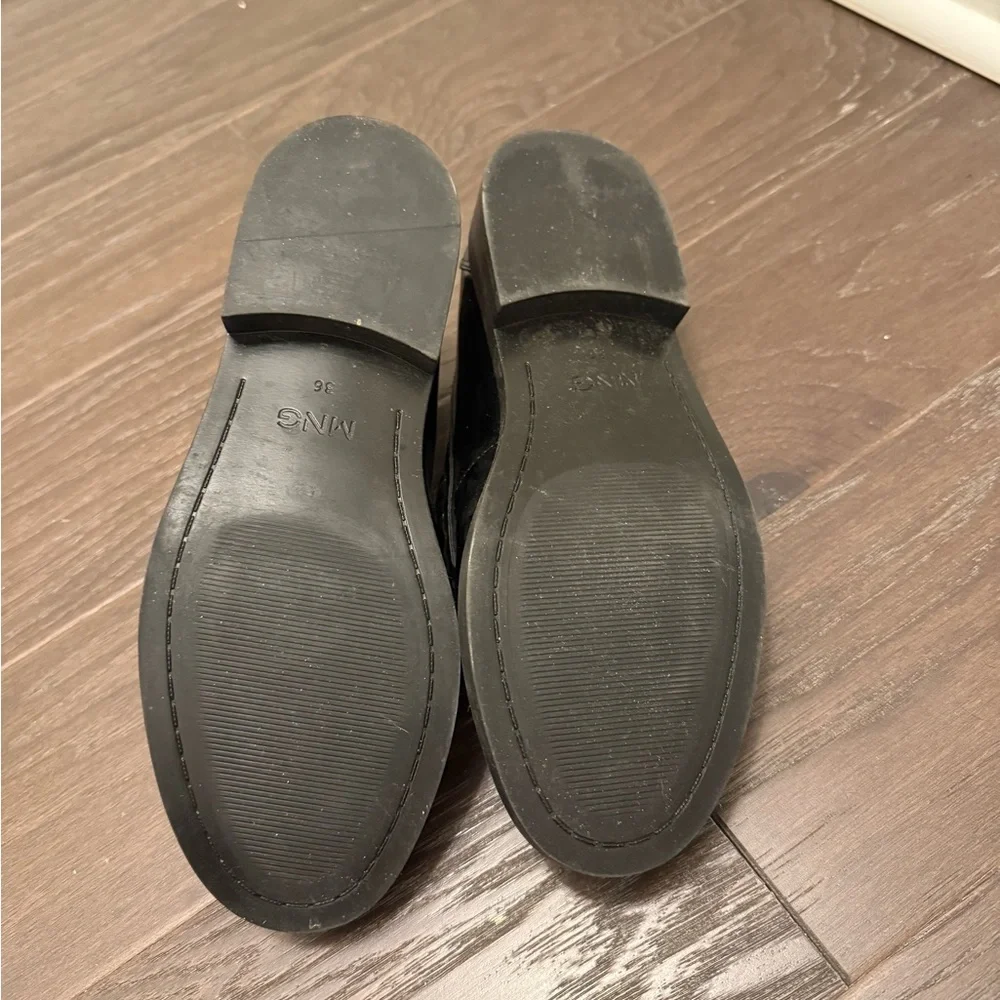 Mango black loafers